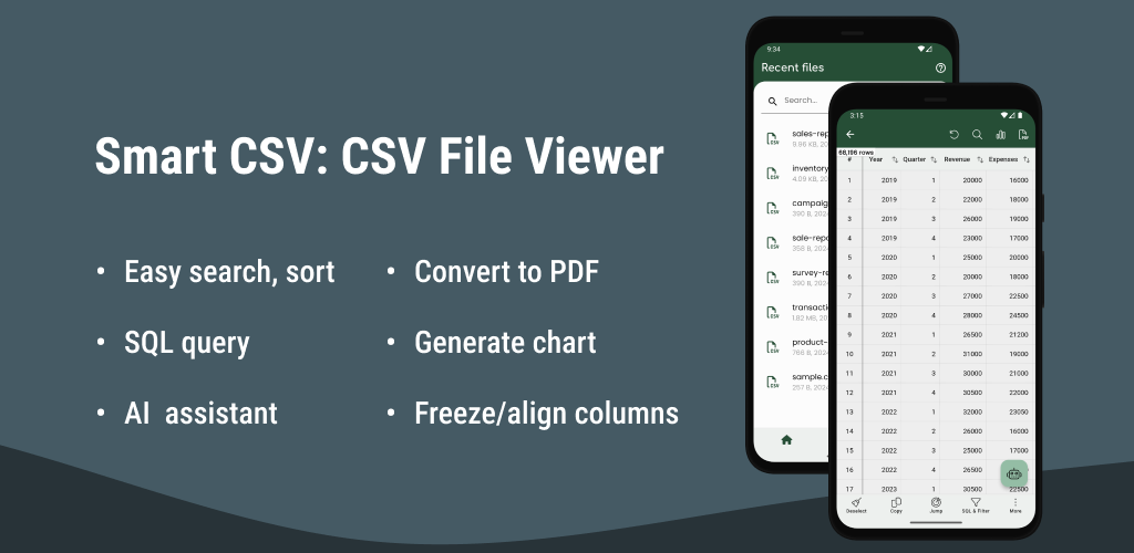 CSV File Viewer - Smart CSV